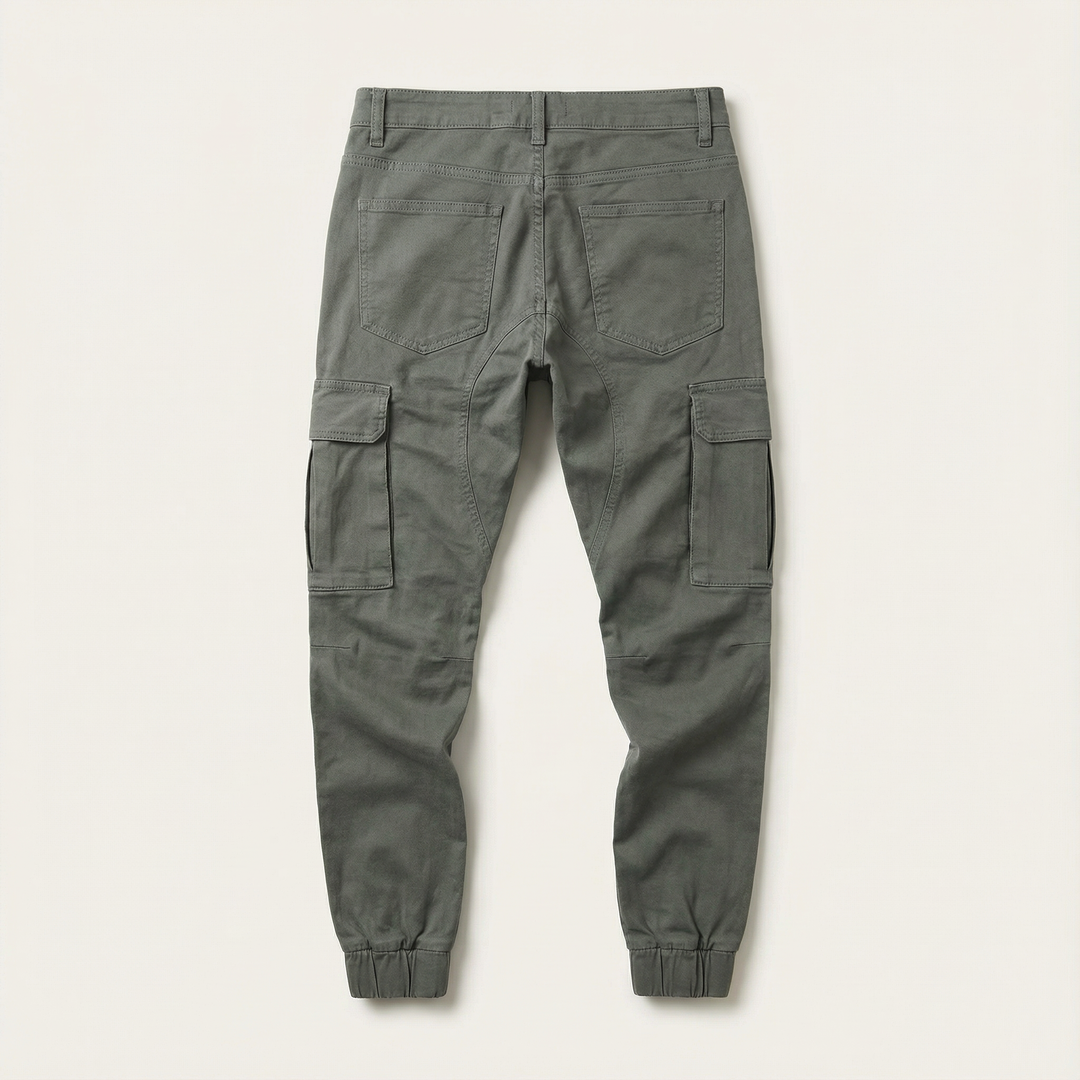 Men’s Cargo Jogger Pants – Tapered Fit, Ankle-Length Design, Side Cargo Pockets