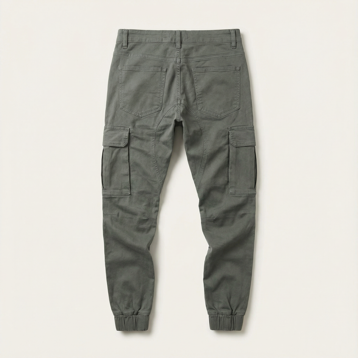 Men’s Cargo Jogger Pants – Tapered Fit, Ankle-Length Design, Side Cargo Pockets