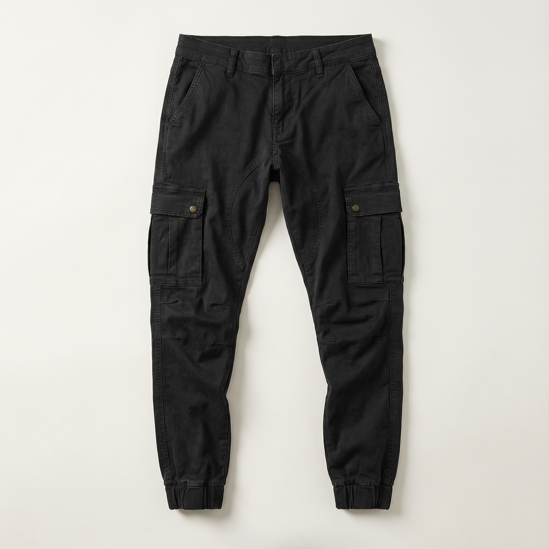 Men’s Cargo Jogger Pants – Tapered Fit, Ankle-Length Design, Side Cargo Pockets