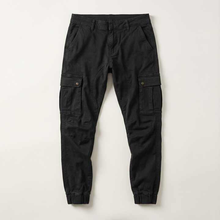 Men’s Cargo Jogger Pants – Tapered Fit, Ankle-Length Design, Side Cargo Pockets