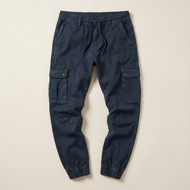 Men’s Cargo Jogger Pants – Tapered Fit, Ankle-Length Design, Side Cargo Pockets