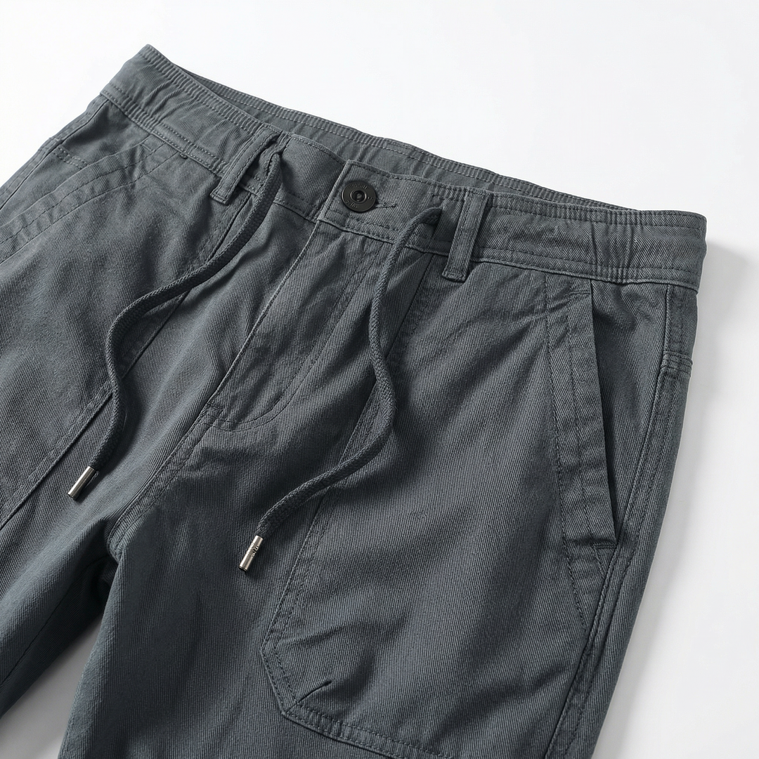 Men’s Casual Cargo Jogger Pants – Elastic Cuff Utility Trousers