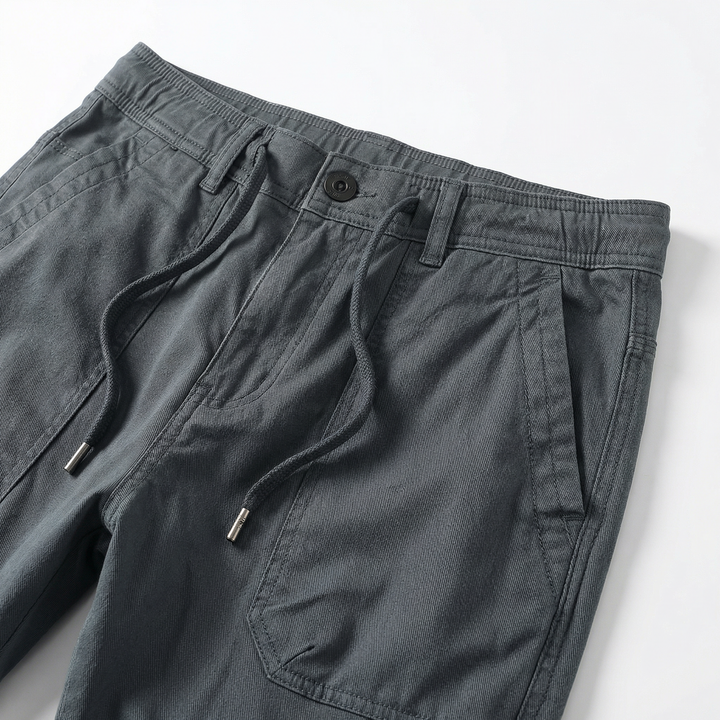 Men’s Casual Cargo Jogger Pants – Elastic Cuff Utility Trousers