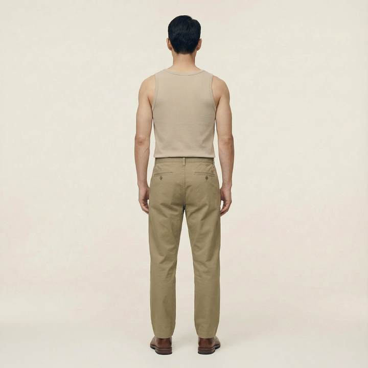 Men’s Chino Pants – Elastic Waist, Relaxed Fit