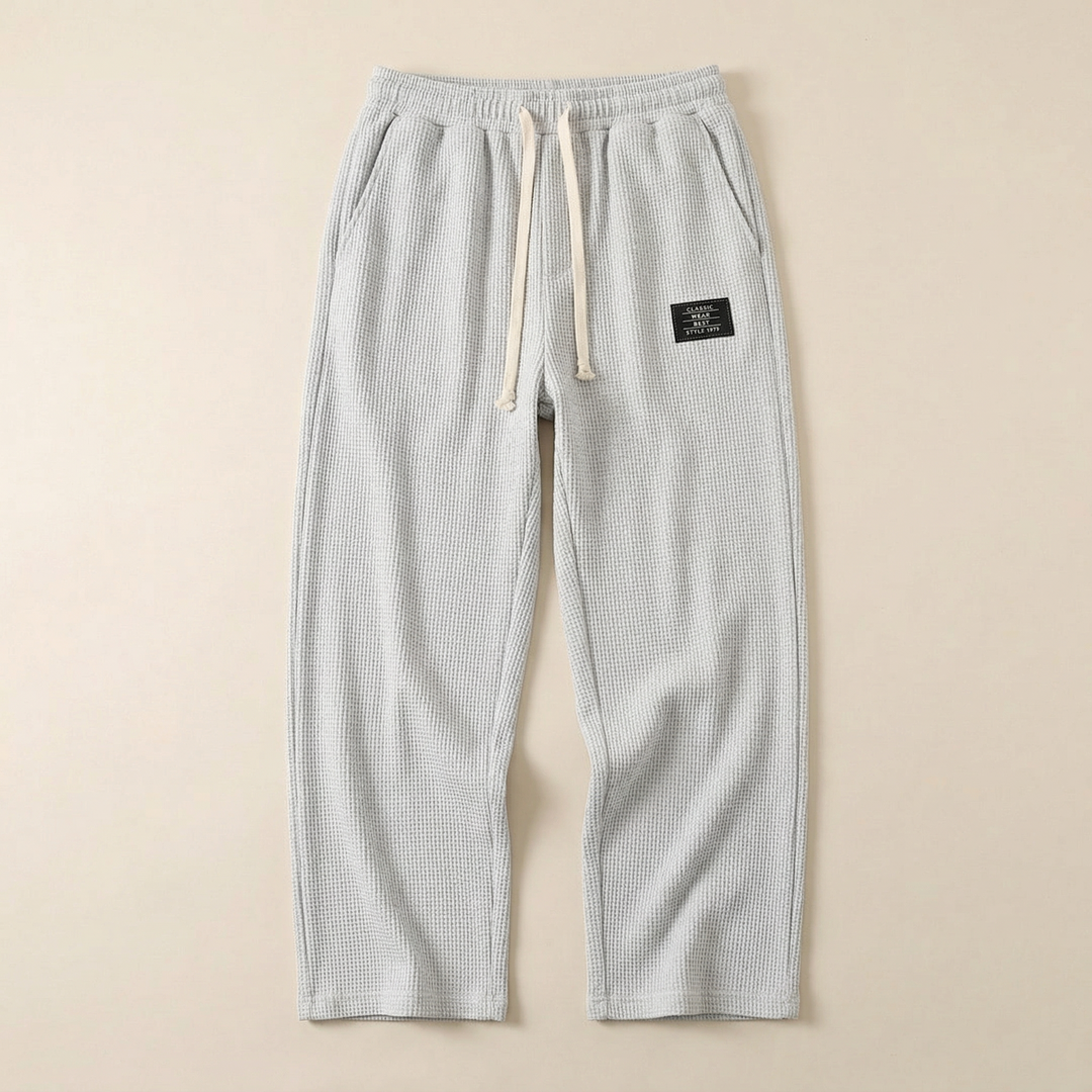 Men’s Drawstring Pants – Straight Leg Design with Side Pockets