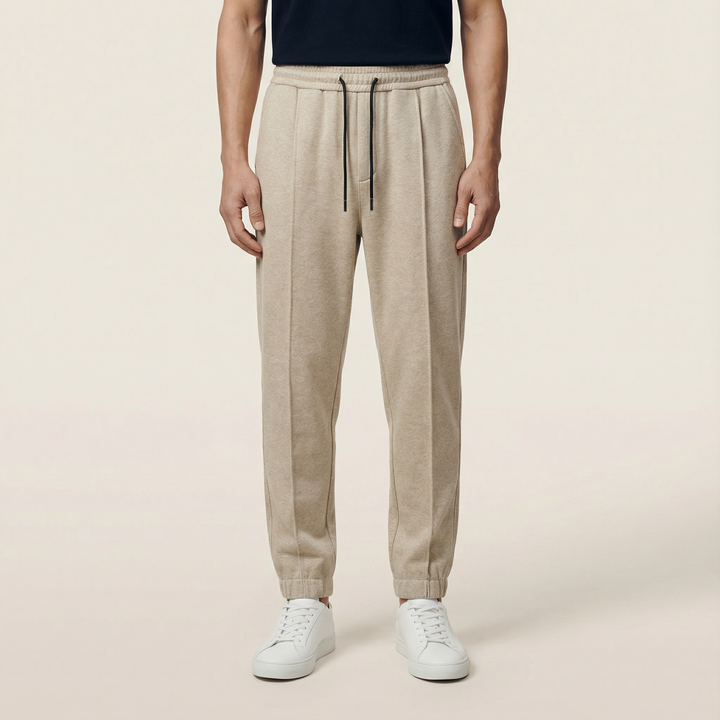 Men’s Jogger Pants – Elastic Waist, Tapered Leg
