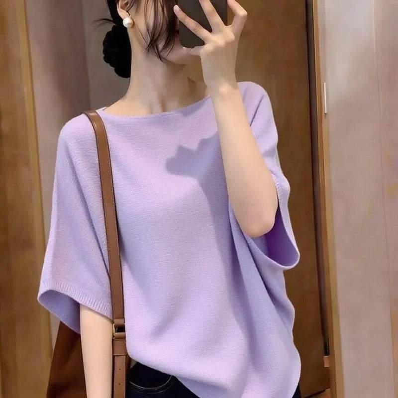 The Amélie Draped Knit Tee