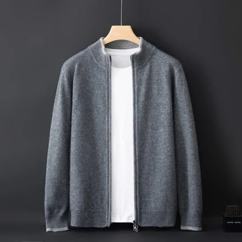 Riku | Cashmere Zip-Up Cardigan for Men