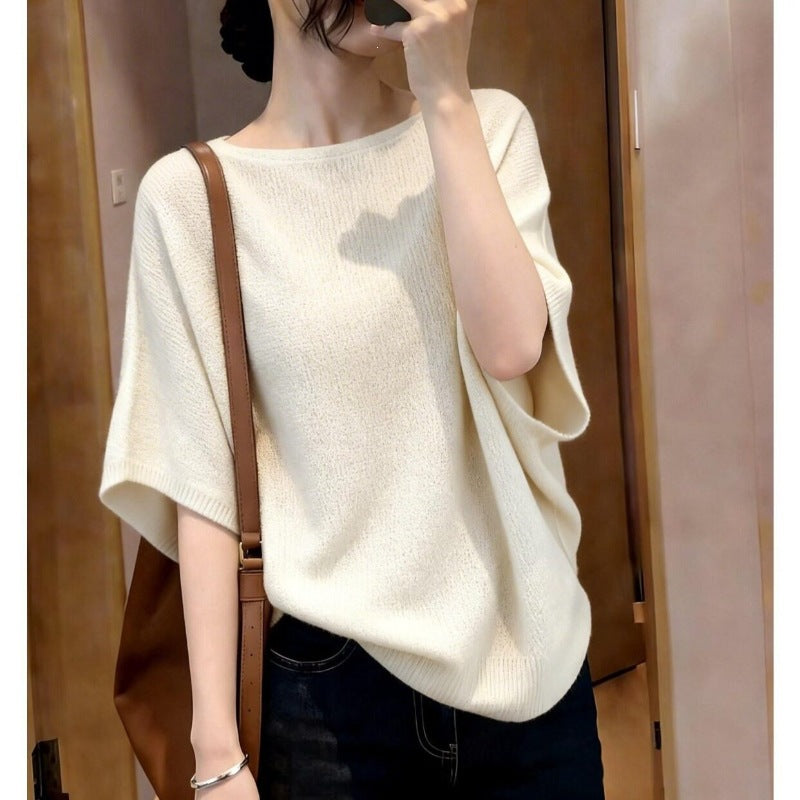 The Amélie Draped Knit Tee