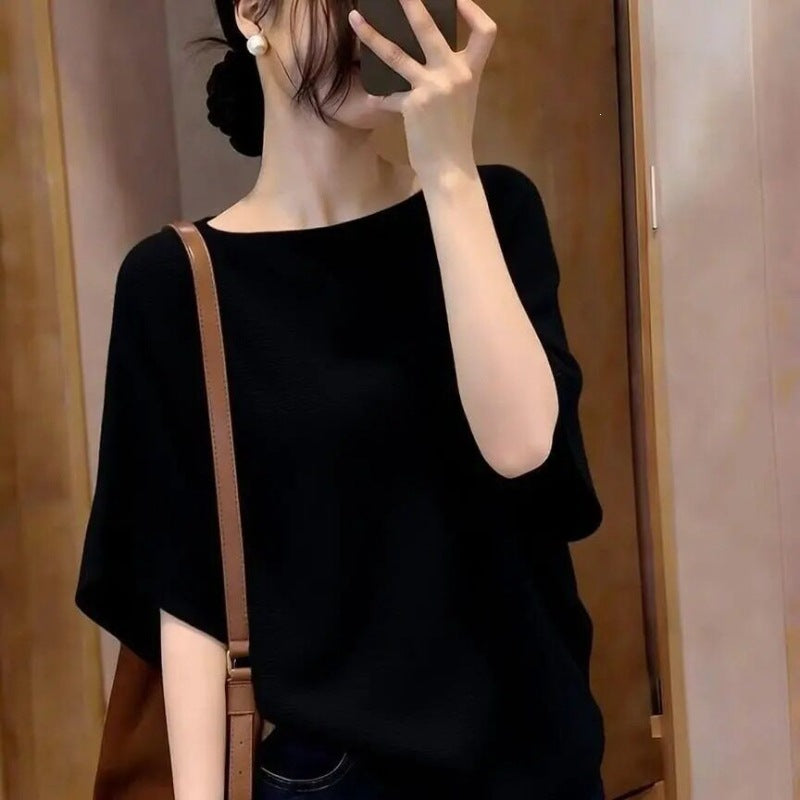 The Amélie Draped Knit Tee