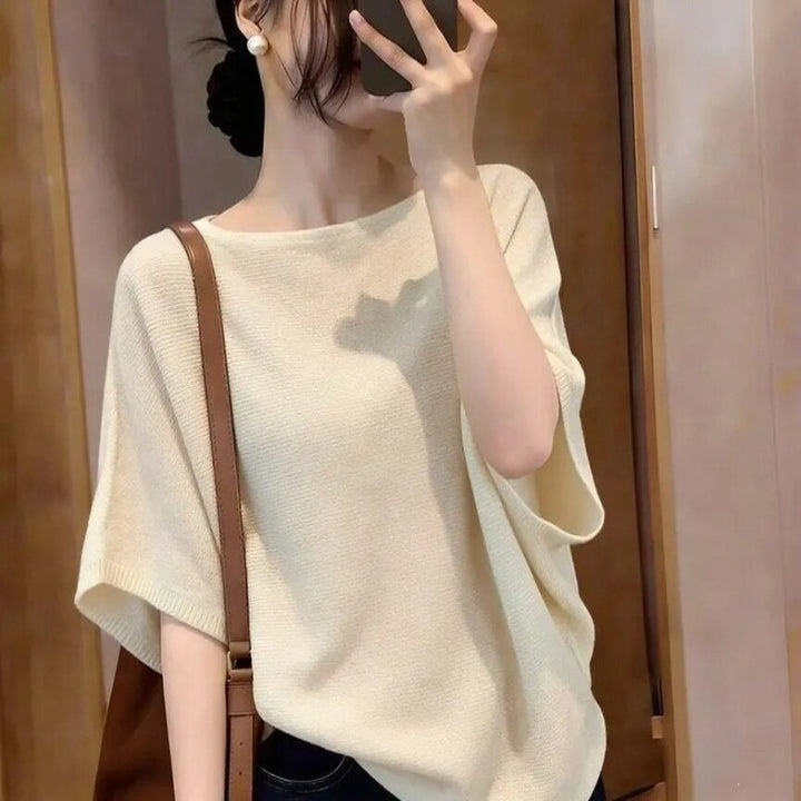 The Amélie Draped Knit Tee