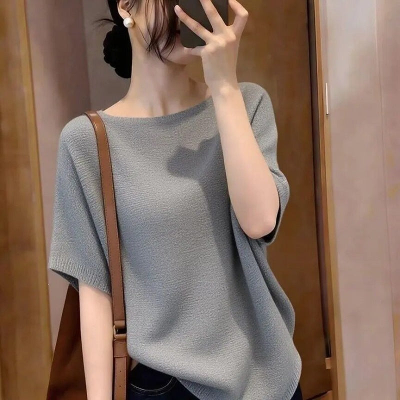 The Amélie Draped Knit Tee