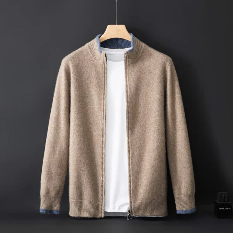 Riku | Cashmere Zip-Up Cardigan for Men
