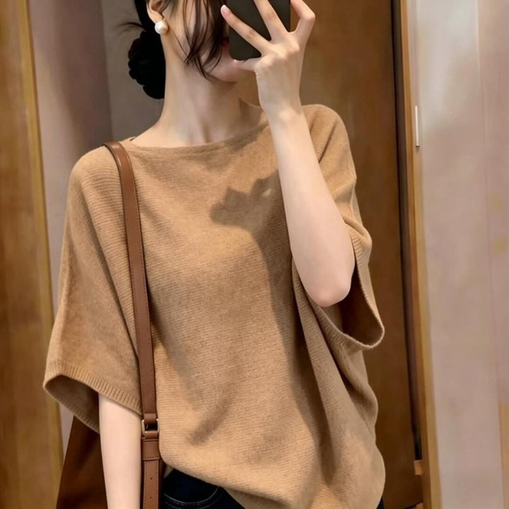 The Amélie Draped Knit Tee