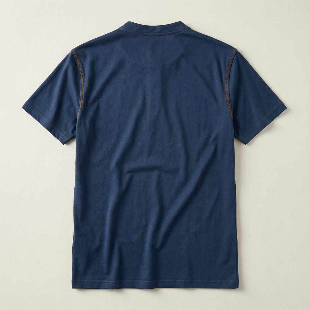 Polo with Henley collar for Men