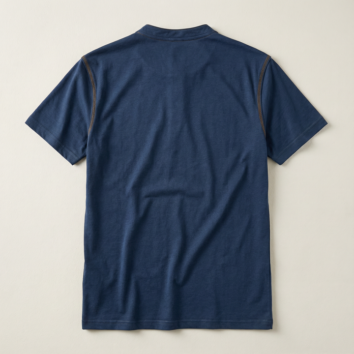 Polo with Henley collar for Men