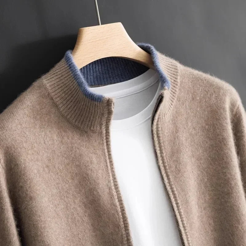 Riku | Cashmere Zip-Up Cardigan for Men