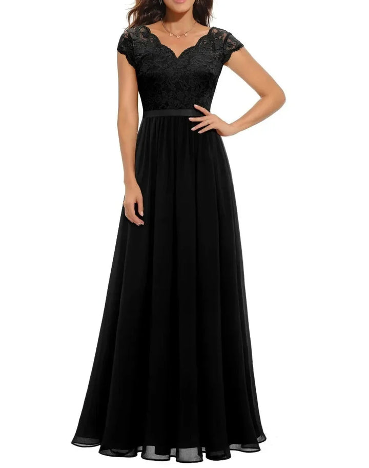 Women’s Elegant Lace Long Dress