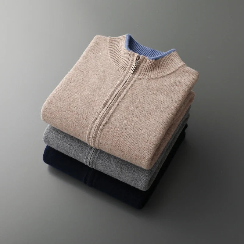 Riku | Cashmere Zip-Up Cardigan for Men