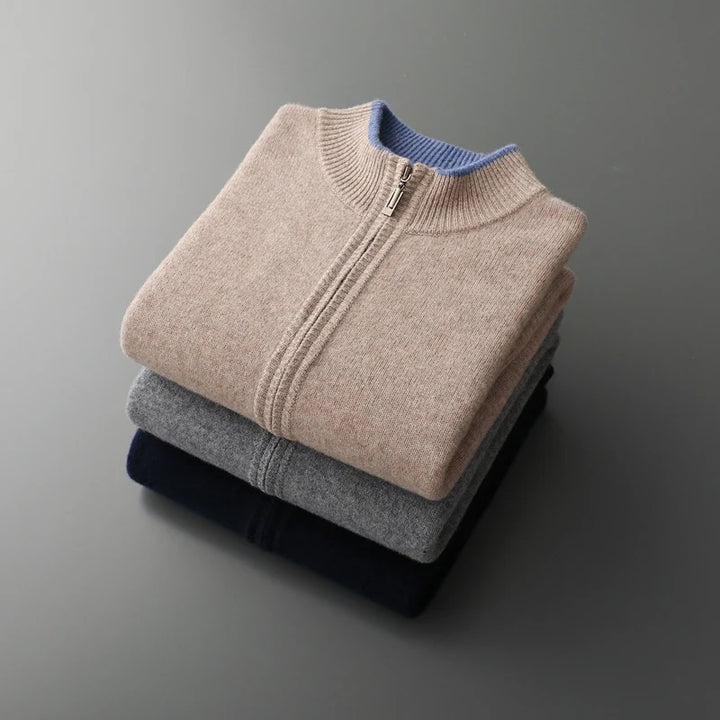 Riku | Cashmere Zip-Up Cardigan for Men