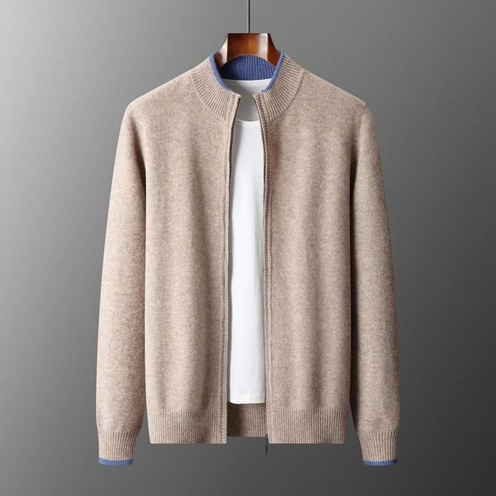 Riku | Cashmere Zip-Up Cardigan for Men