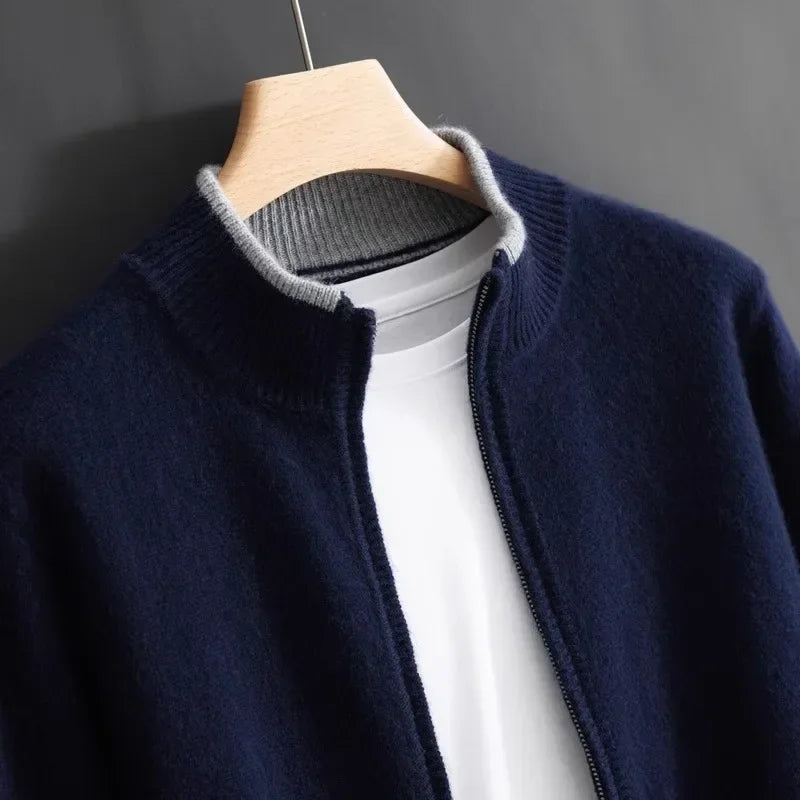 Riku | Cashmere Zip-Up Cardigan for Men