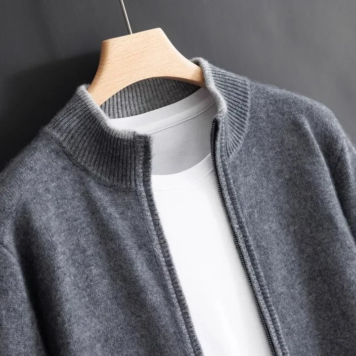Riku | Cashmere Zip-Up Cardigan for Men