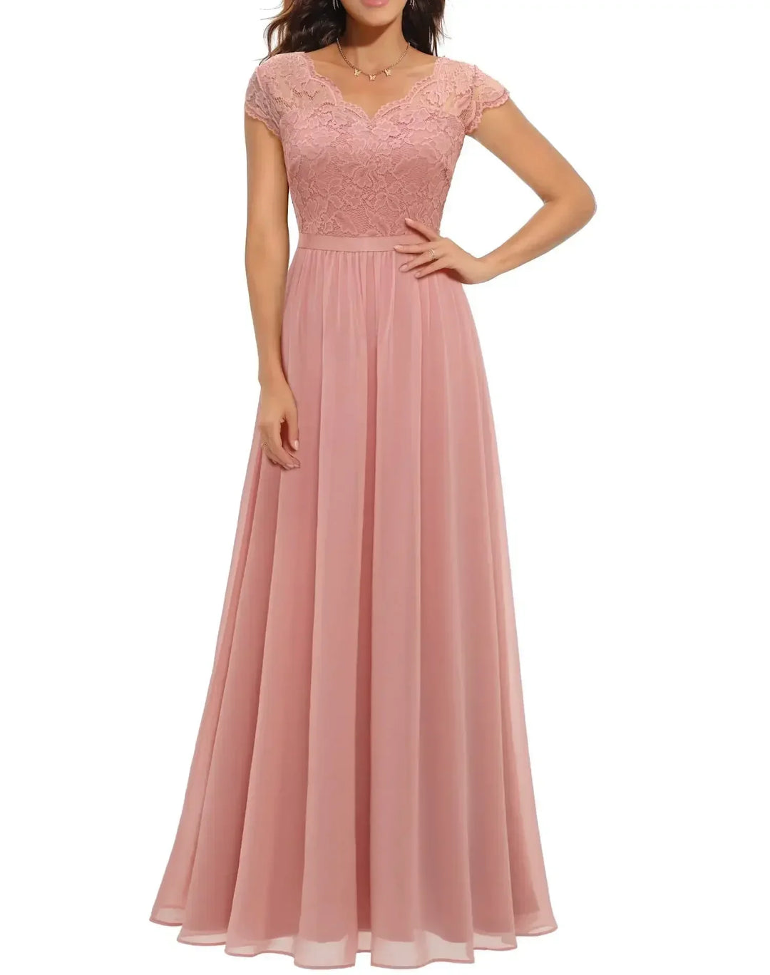 Women’s Elegant Lace Long Dress