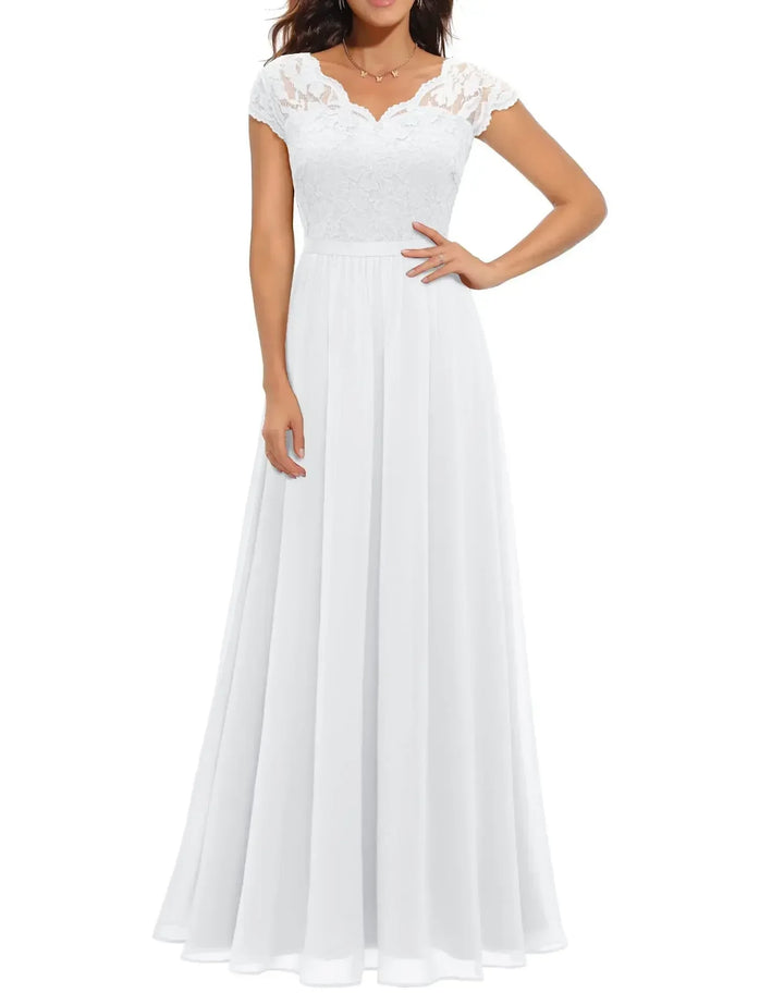 Women’s Elegant Lace Long Dress