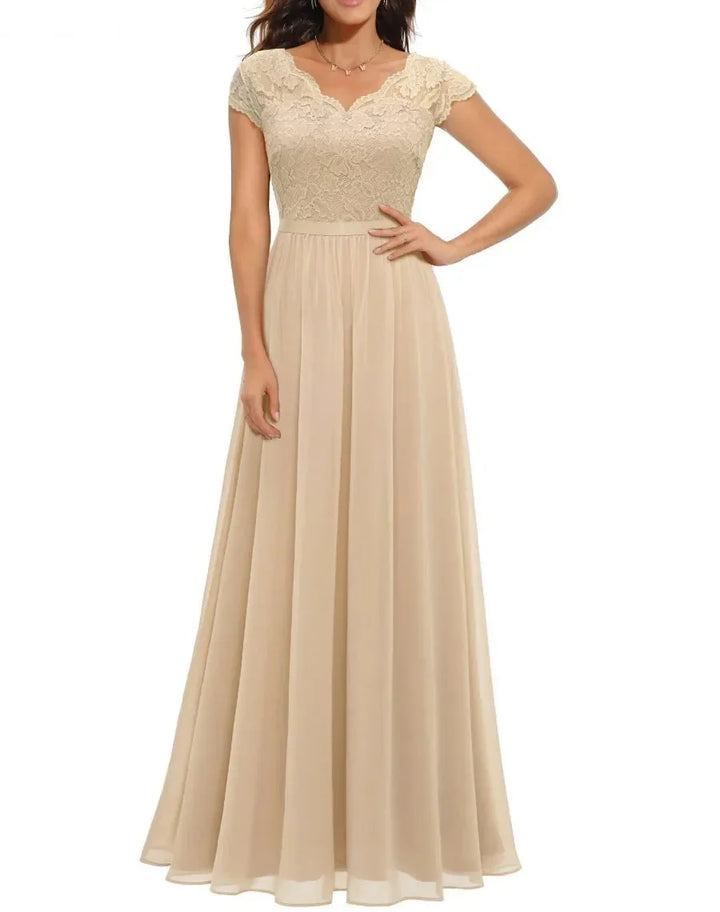 Women’s Elegant Lace Long Dress