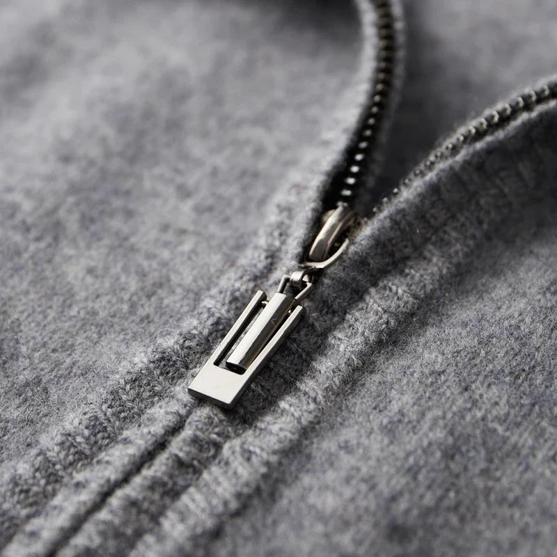 Riku | Cashmere Zip-Up Cardigan for Men