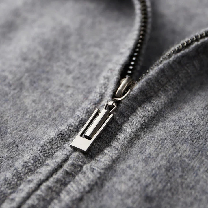 Riku | Cashmere Zip-Up Cardigan for Men