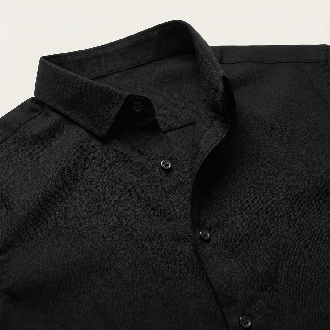 Slim Fit Stretch Shirt with Short Sleeves for Men