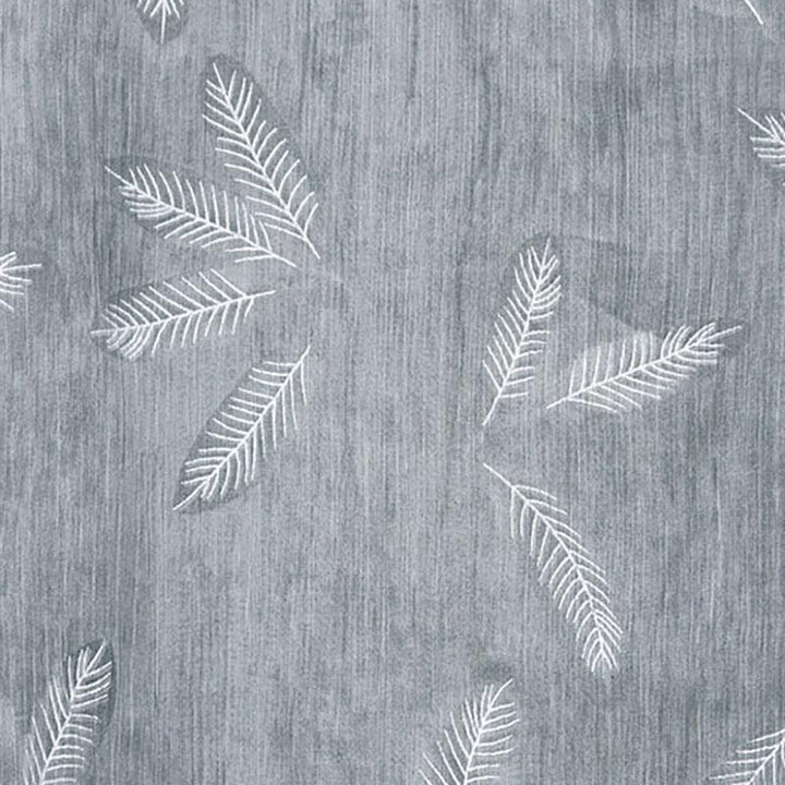 Plus size feather print linen blend dress with half sleeves for women