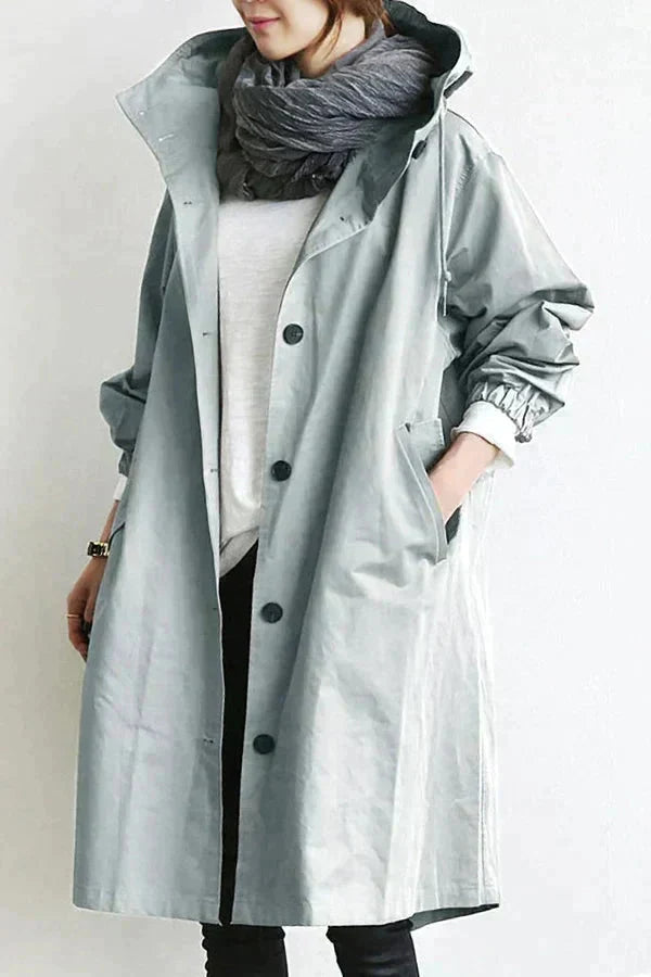 Elizabeth Raincoat for Women – Urban Waterproof with Oversize Breathable Hood