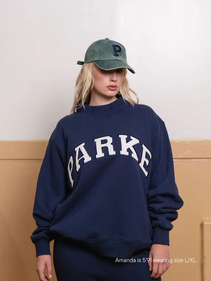 Sloane | Classic Varsity Mockneck Sweatshirt