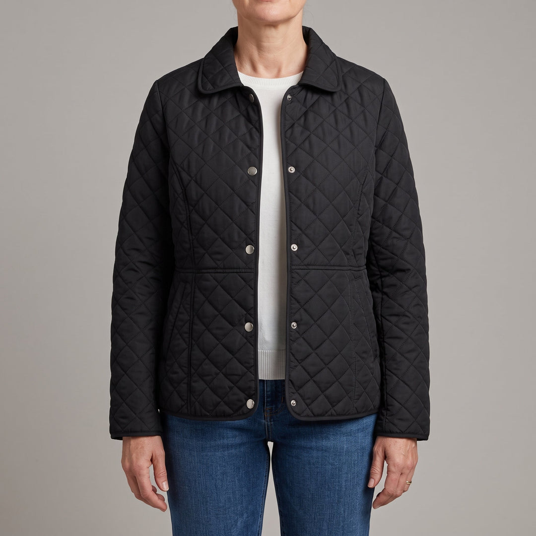 Angie | Chic Lapel Quilted Jacket