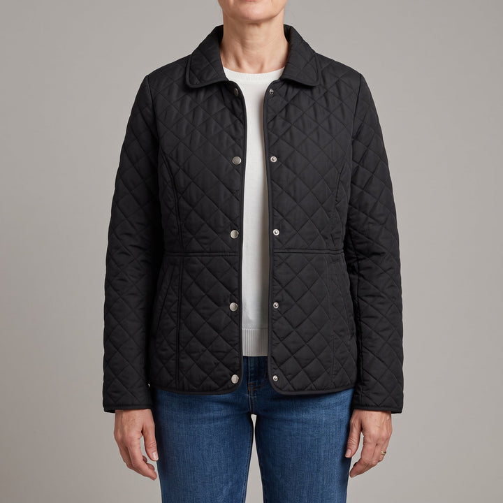 Angie | Chic Lapel Quilted Jacket