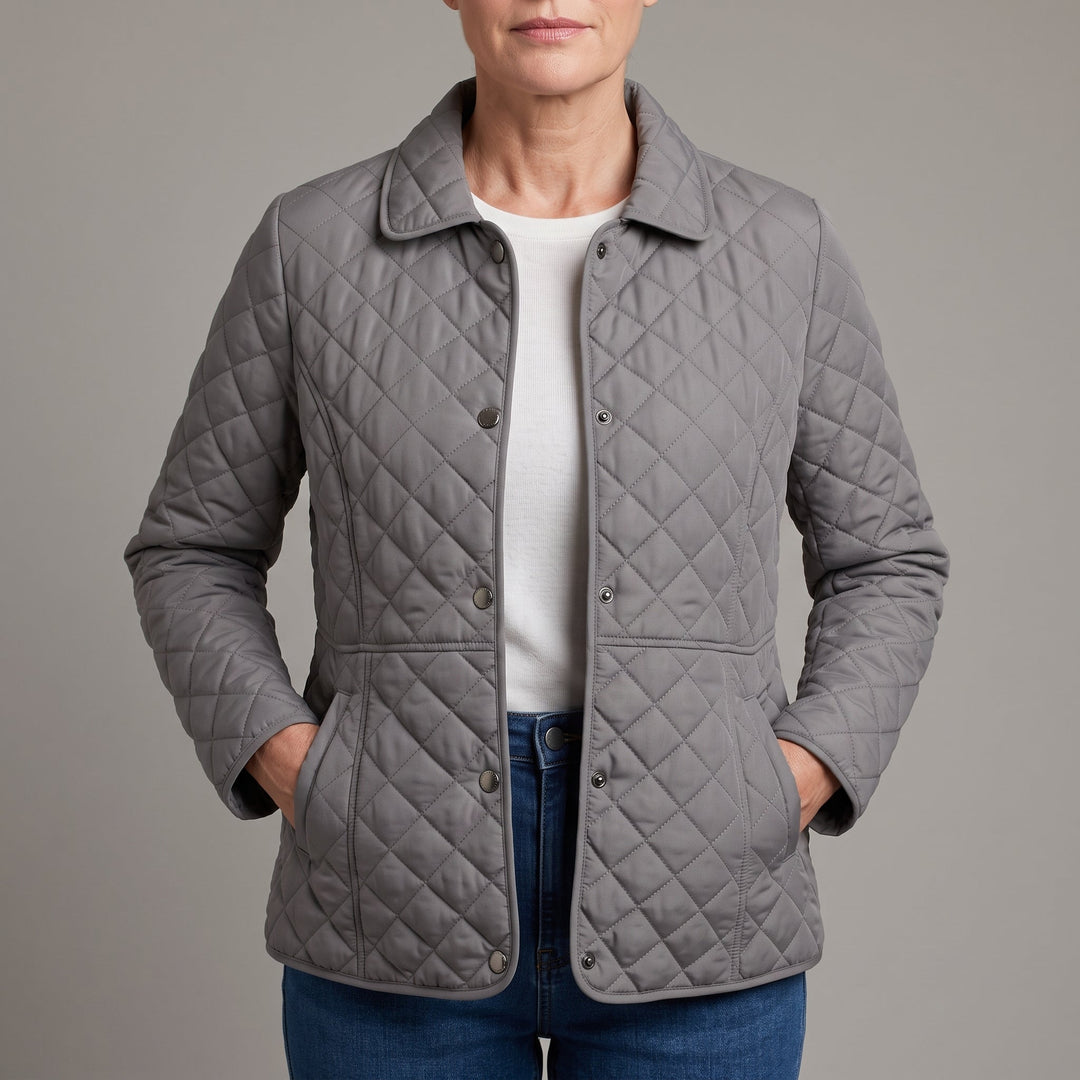 Angie | Chic Lapel Quilted Jacket