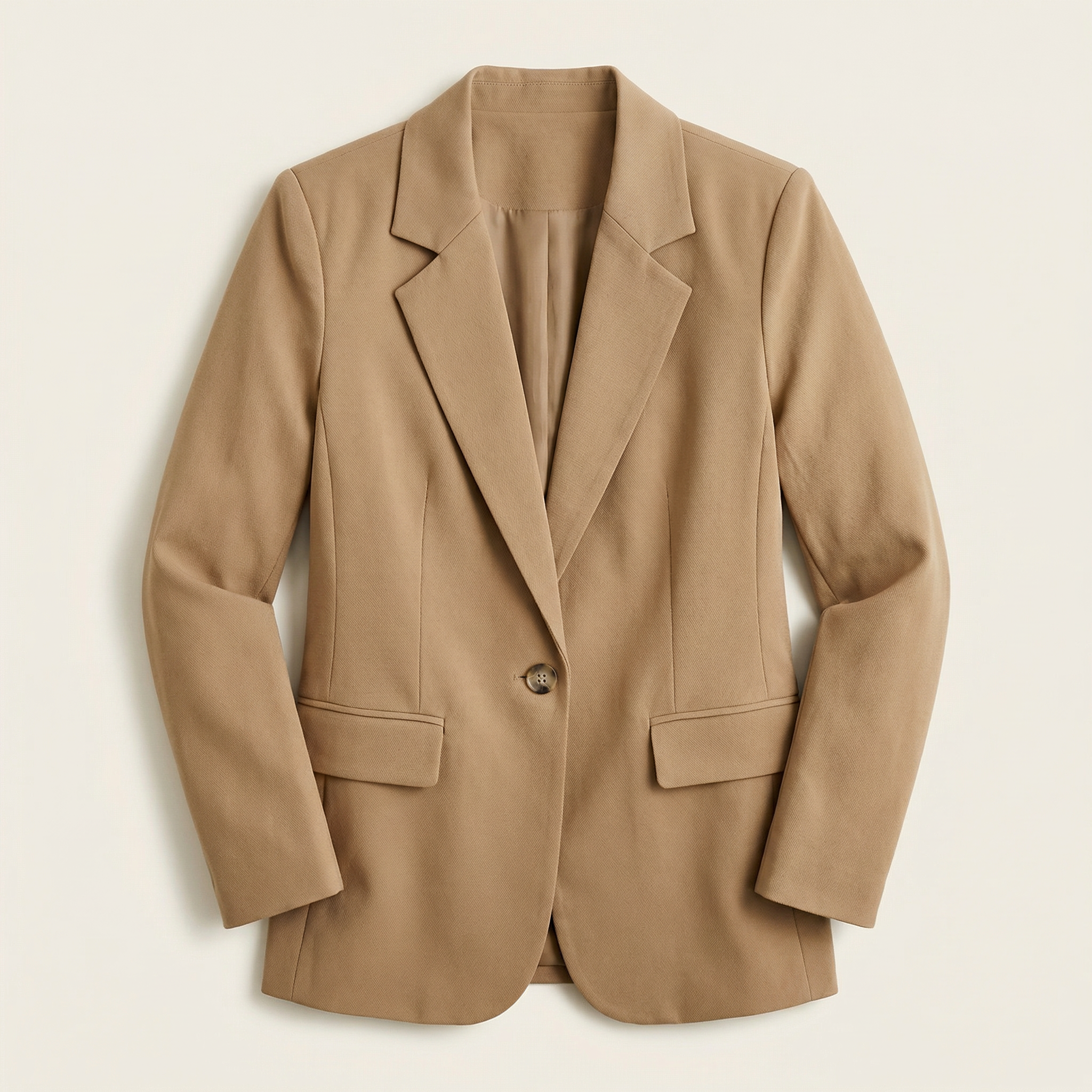 Women’s Blazer – Single-Button Closure, Notched Lapel