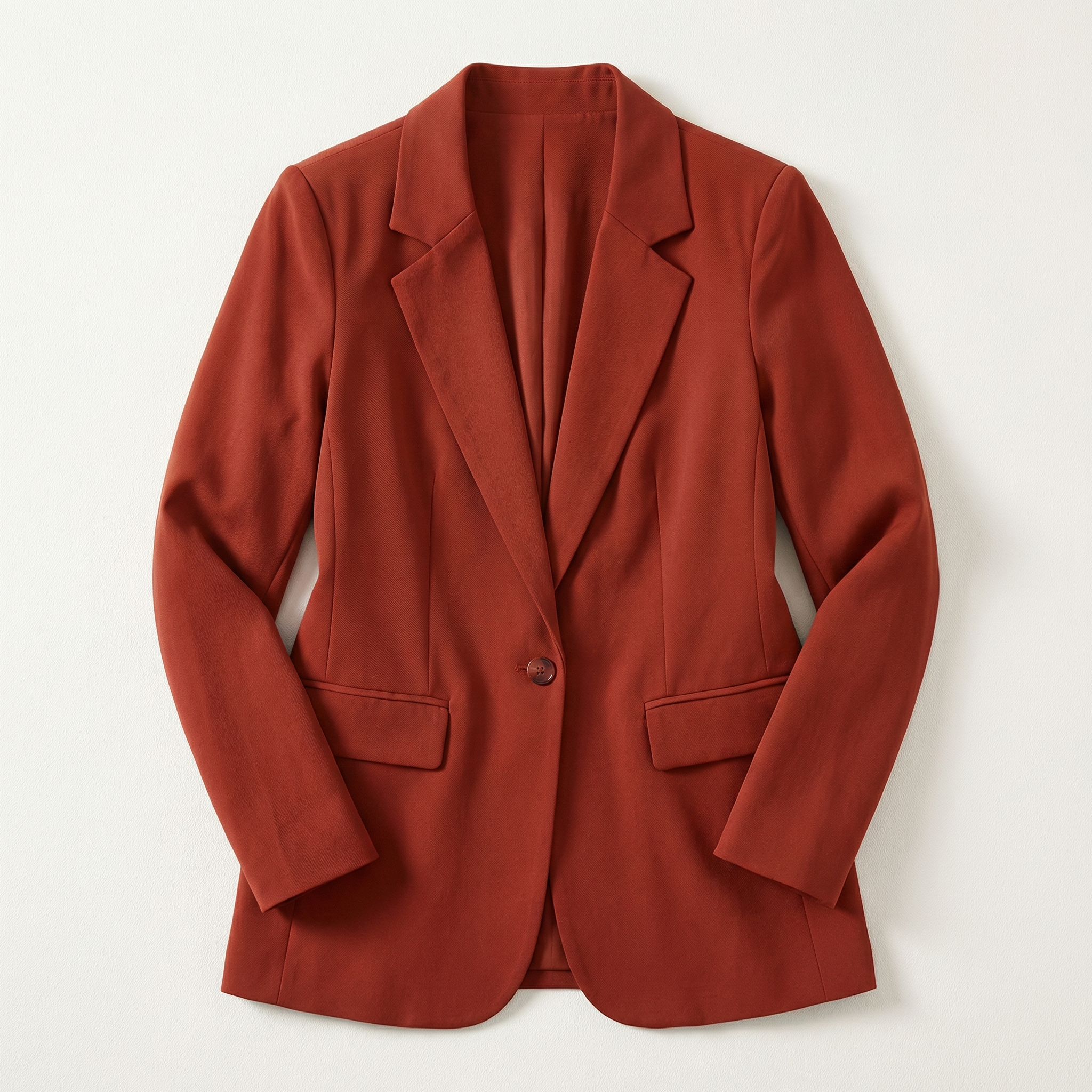 Women’s Blazer – Single-Button Closure, Notched Lapel
