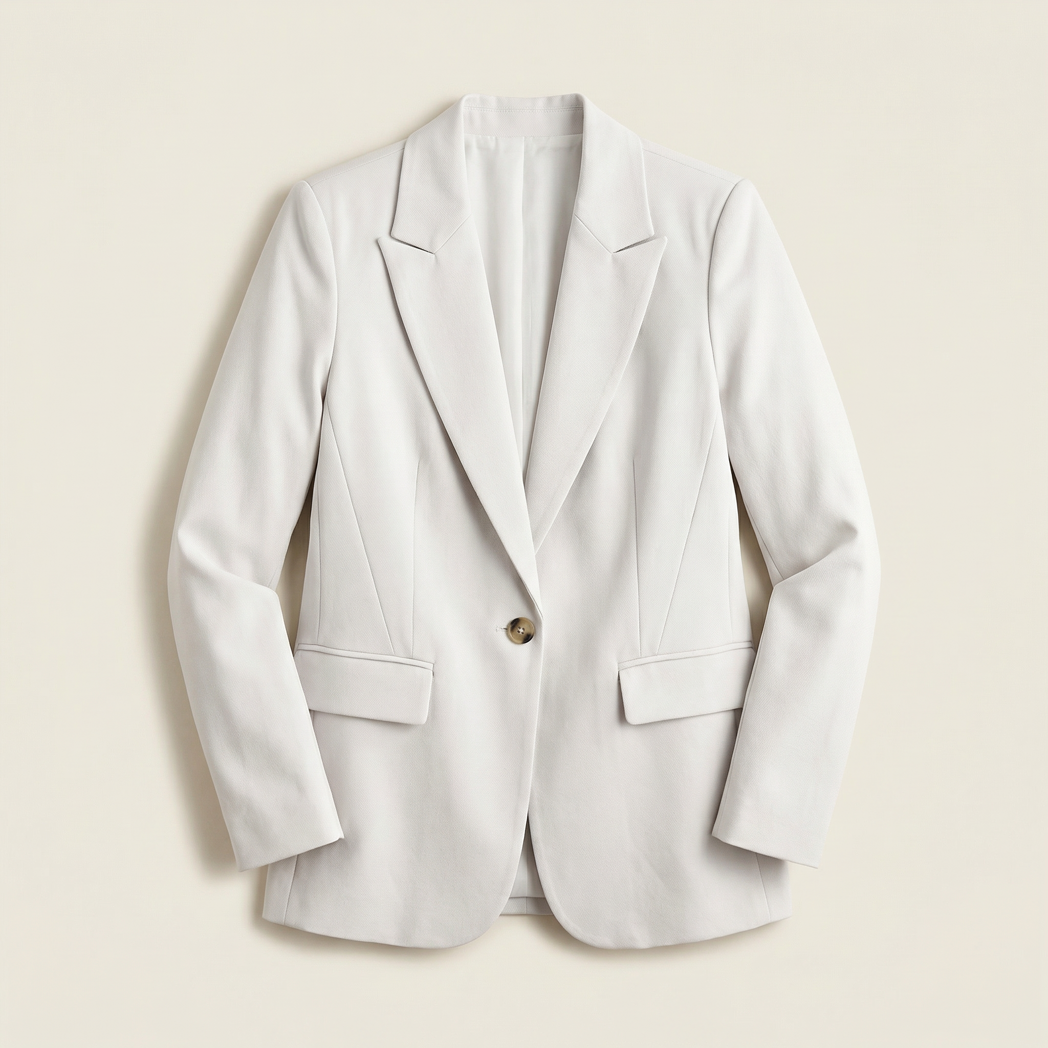 Women’s Blazer – Single-Button Closure, Notched Lapel