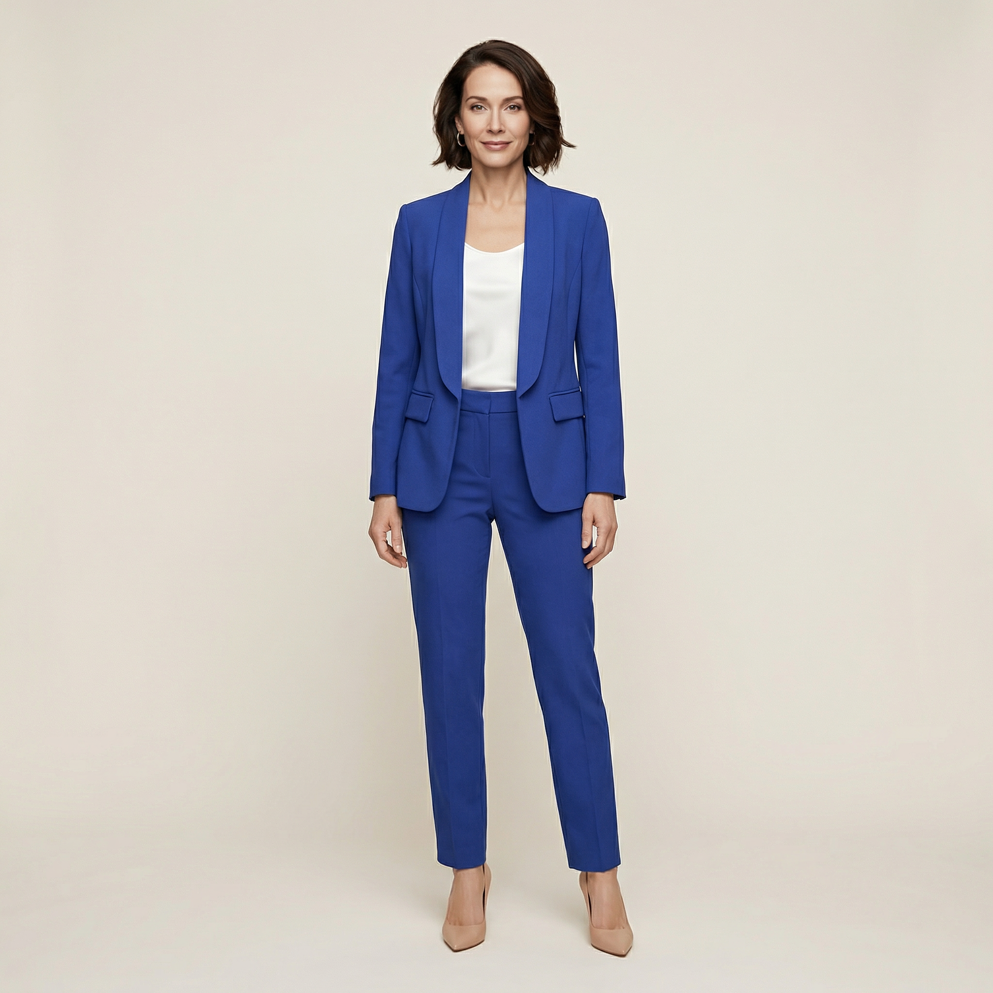 Women’s Casual Blazer – Open Front Design