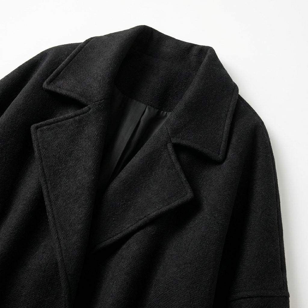 Women’s Oversized Coat – Long Open Front Design