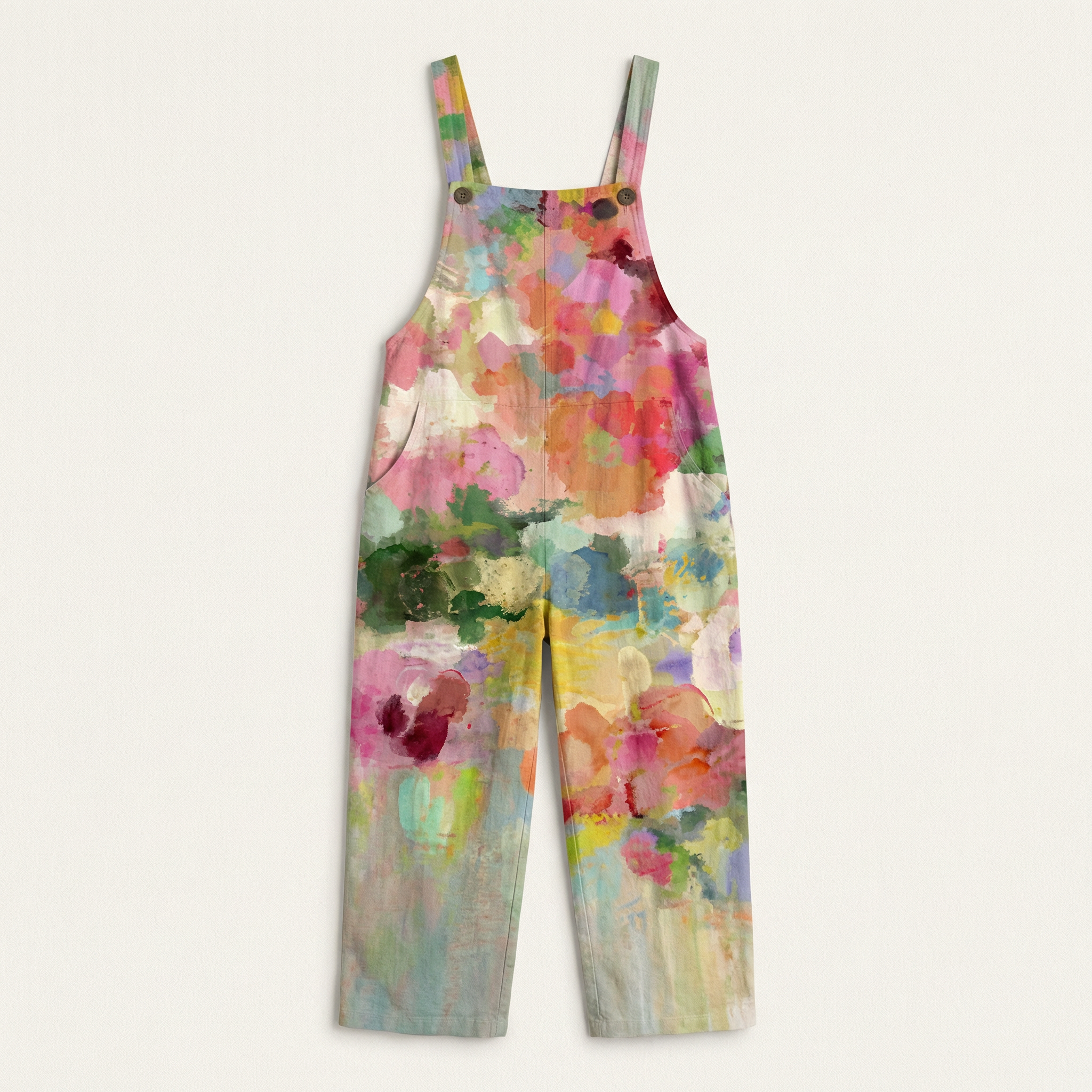 Women’s Sleeveless Jumper – Printed Pattern, Pocket Design