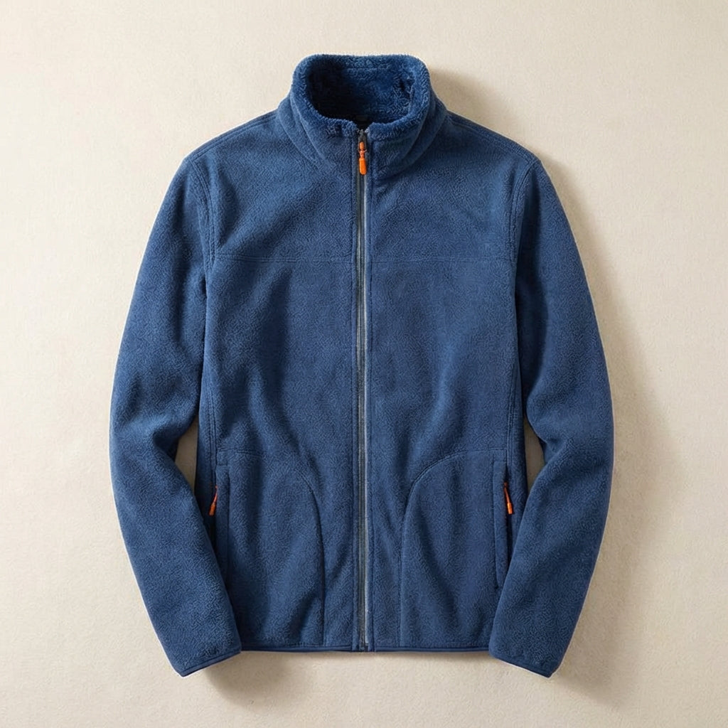 Women’s Zip-Front Jacket – Stand Collar Design with Side Pockets