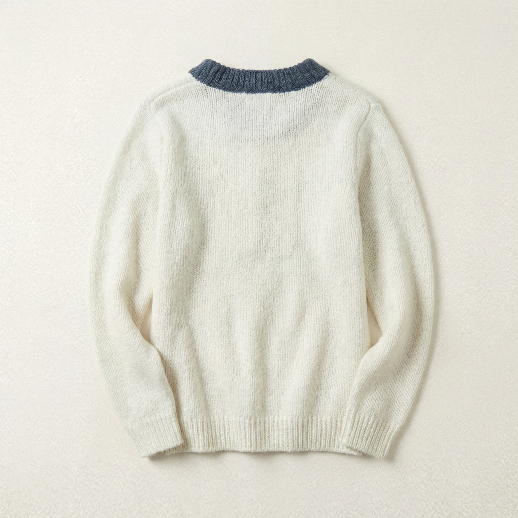 Women’s Knit Sweater – Crew Neck Patterned Design