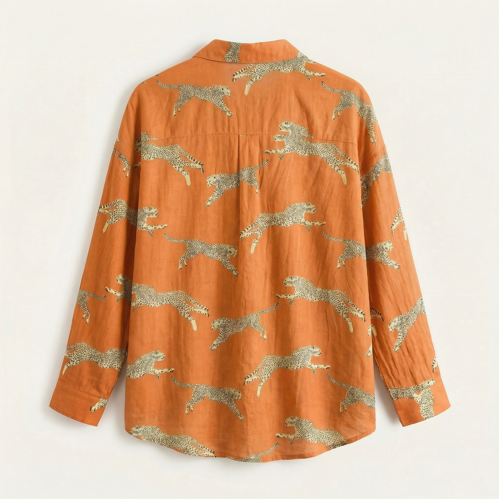 Women’s Long Sleeve Printed Shirt – Button Front Design