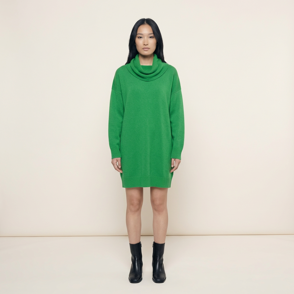 Women’s Long Sleeve Sweater – Cowl Neck, Pullover Style