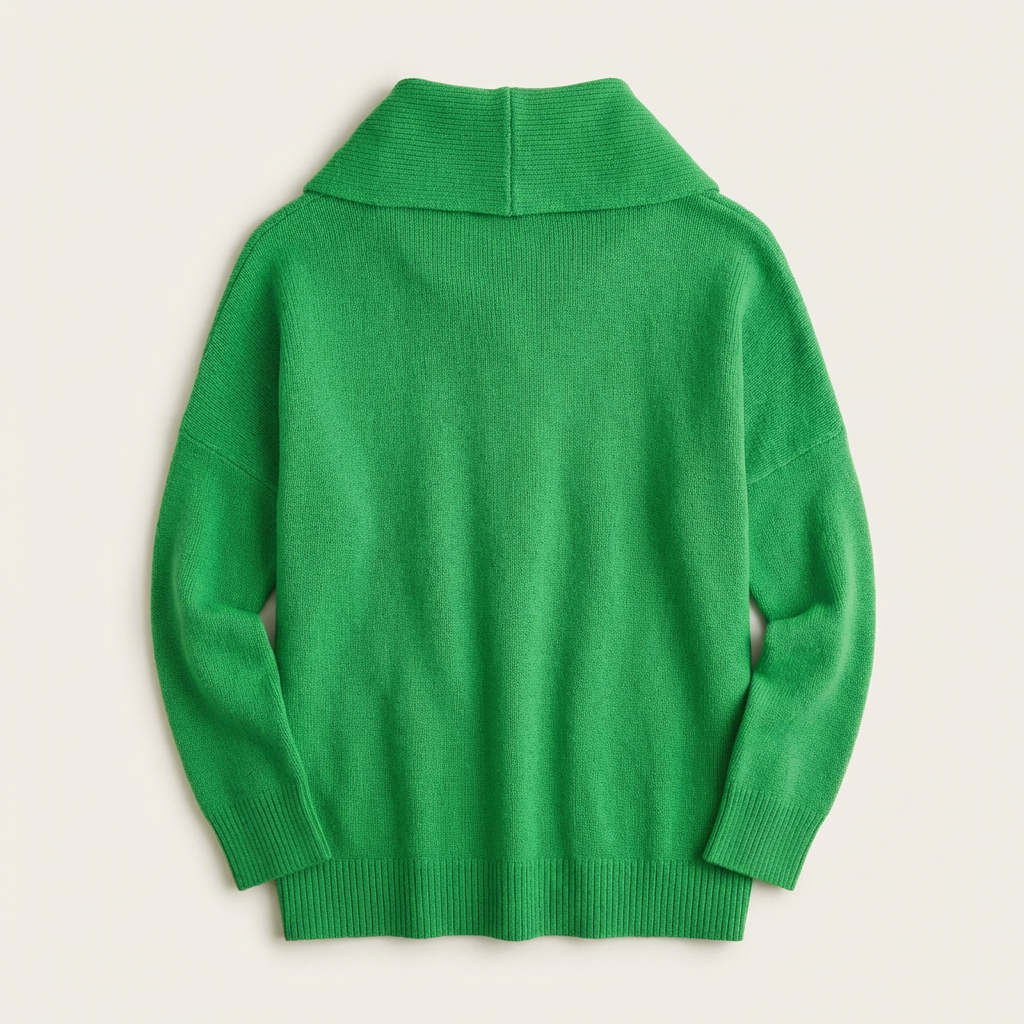 Women’s Long Sleeve Sweater – Cowl Neck, Pullover Style